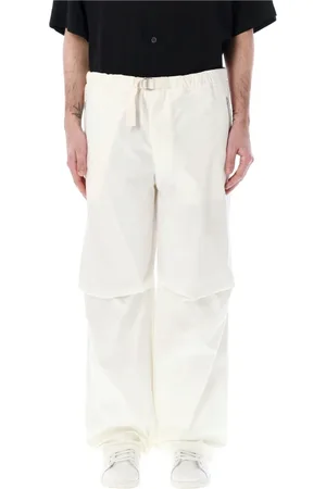 Jil Sander Broeken, Heren, Wit, S, Katoen, Egg Shell Cargo Broek