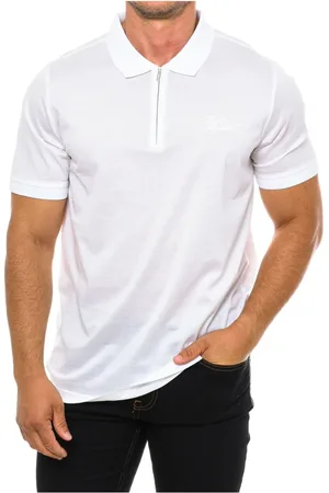 Karl Lagerfeld Tops, Heren, Wit, S, Katoen, Polo Shirt met Korte Mouwen
