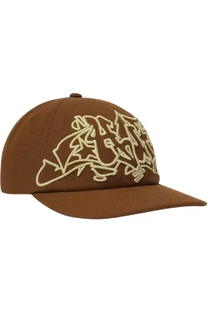 Huf Accessoires, unisex, Bruin, ONE Size, Bruine Snapback Hat Outlines
