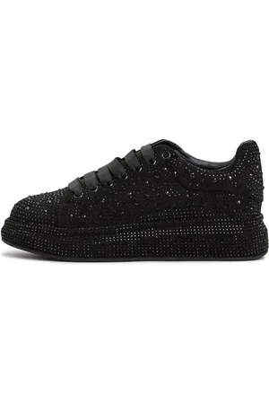 CESARE GASPARI Schoenen, Dames, Zwart, 39 EU, Jewel Platform Sneakers Anastasia