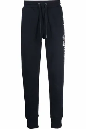 Tommy Hilfiger Broeken, Heren, Blauw, 2Xl, Katoen, Logo Blauwe Joggingbroek
