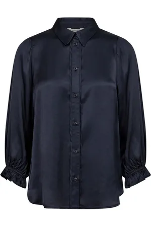 Part Two Blouses & Shirts, Dames, Blauw, S, Midnight Shirt