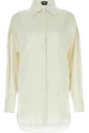 Tom Ford Blouses & Shirts, Dames, Wit, M, Exquise Blouse Collectie