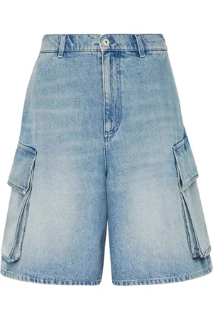 J.W.Anderson Korte broeken, Heren, Blauw, S, Denim, Cargo Denim Shorts