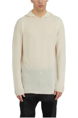 Rick Owens Truien, Heren, Grijs, L, Oversized hoodie in Dinge-stijl