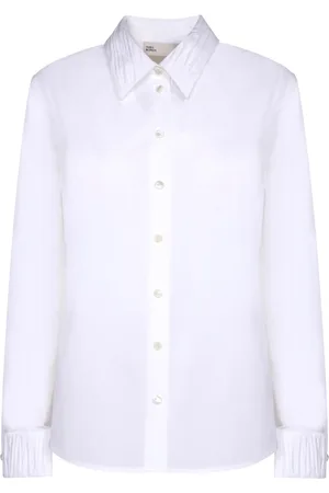 Tory Burch Blouses & Shirts, Dames, Wit, S, Katoen, Poplin Blouse