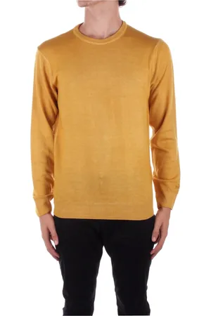Woolrich Truien, Heren, Geel, M, Wol, Gele Trui met Logo