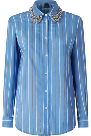 Pinko Blouses & Shirts, Dames, Blauw, S, Continua Shirt Art. 104813A2Et
