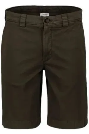 Woolrich Korte broeken, Heren, Groen, W30, Katoen, Klassieke Stretch Katoen Twill Shorts