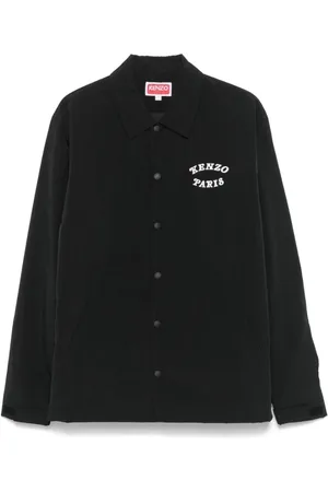 Kenzo Jassen, Heren, Zwart, M, Zwarte Waistcoat met Logo-print