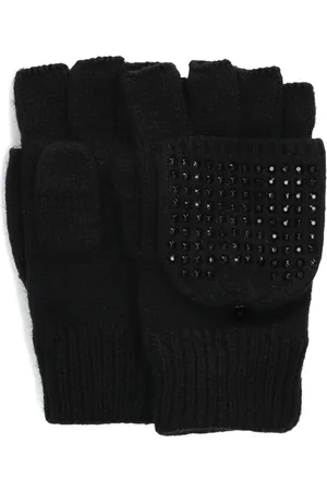 Kurt Geiger Accessoires, Dames, Zwart, ONE Size, Crystal Eagle Handschoenen