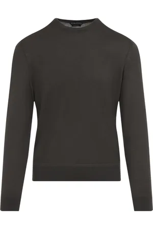 Tom Ford Truien, Heren, Groen, M, Wol, Groene Wollen Trui