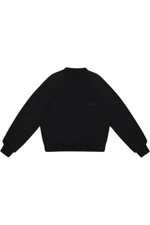 Garment Workshop Sweatshirts & Hoodies, Heren, Zwart, L, Dubbele Laag Crewneck in Chaos