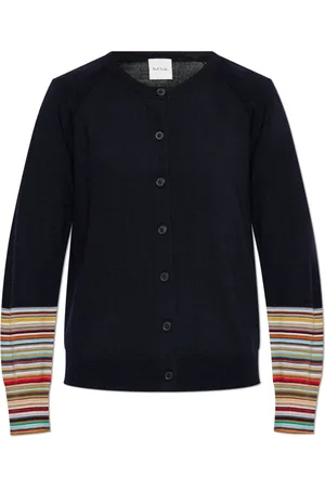 Paul Smith Truien, Dames, Blauw, M, Wol, Button-up Cardigan