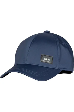 Karl Lagerfeld Accessoires, Heren, Blauw, ONE Size, Katoen, Pet met metalen logo plaat