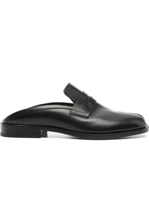 Maison Margiela Schoenen, Heren, Zwart, 41 EU, Leer, Tabi Loafer Muiltjes