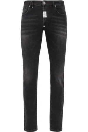 Philipp Plein Jeans, Heren, Zwart, W30, Denim, Klassieke Denim Jeans