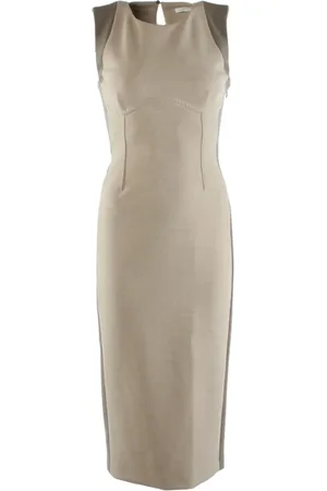 Patrizia Pepe Kleedjes, Dames, , L, Polyester, Midi Jurk