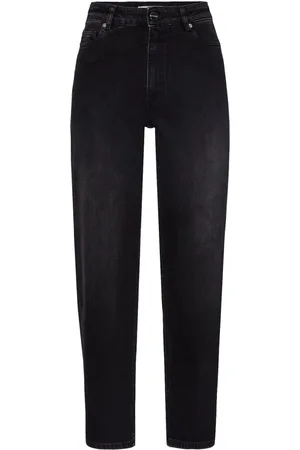 Ivy & Oak Jeans, Dames, Zwart, S, Katoen, Straight Leg Stretchy Jeans