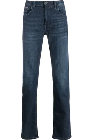 Tommy Hilfiger Jeans, Heren, Blauw, W34 L34, Katoen, Denton Straight Jeans