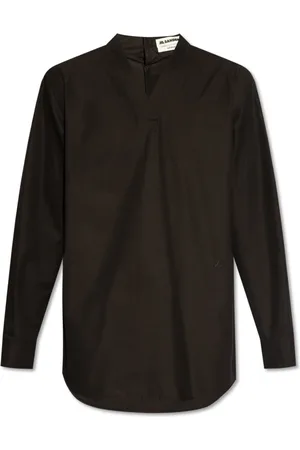 Jil Sander Overhemden, Heren, Zwart, M, Katoen, Saturday PM Shirt