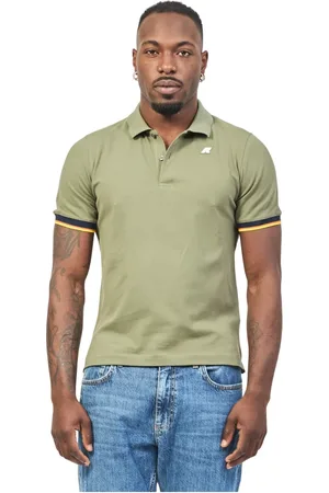 K-Way Tops, Heren, Groen, S, Katoen, Stretch Katoen Polo