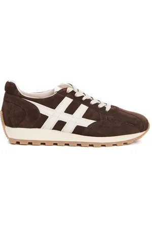 Hogan Schoenen, Heren, Bruin, 44 EU, Leer, Bruine Hardloopschoenen voor Mannen