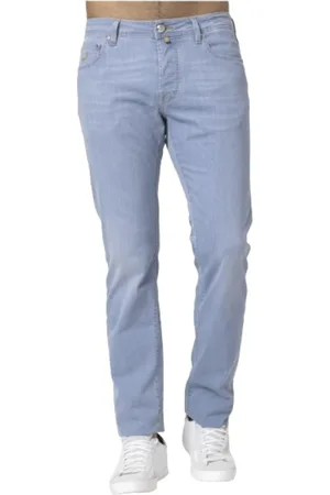 Jacob Cohen Jeans, Heren, Blauw, W31, Katoen, Bard Slim-Fit Jeans