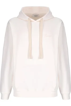 LANEUS Sweatshirts & Hoodies, Heren, Wit, L, Katoen, Boxy katoenen hoodie