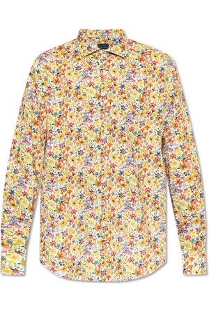 Paul & Shark Overhemden, Heren, Veelkleurig, 3Xl, Katoen, Overhemd met archief bloemenprint