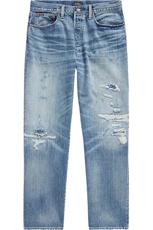 Ralph Lauren Jeans, Heren, Blauw, W34 L34, Denim, Denim Jeans