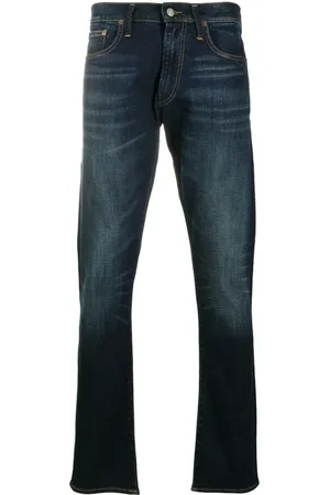 Ralph Lauren Jeans, Heren, Blauw, W31 L34, Katoen, Skinny Jeans met 5 Zakken