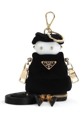 Prada Accessoires, Dames, Zwart, ONE Size, Leer, Zwarte Clutch Tas Ss 25