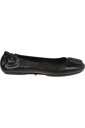 Tory Burch Schoenen, Dames, Zwart, 35 EU, Leer, Chique Zwarte Ballerina`s