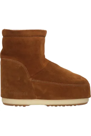 Moon Boot Schoenen, Dames, Bruin, 39 EU, Suède, Icon Low Winterlaarzen