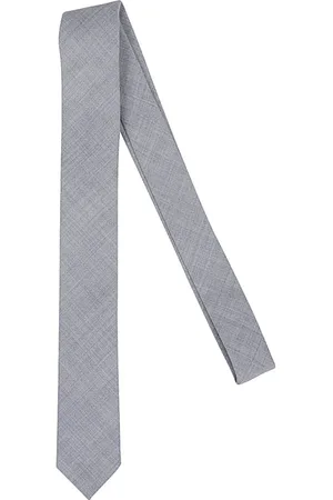 ELEVENTY Accessoires, Heren, Grijs, ONE Size, Wol, Wollen Zijden Stropdas