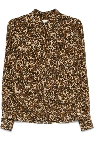 Isabel Marant Blouses & Shirts, Dames, Bruin, S, Zijdenmix Blouse