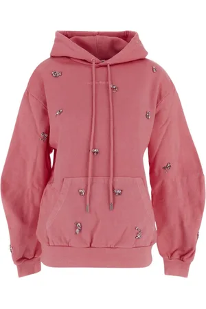 Des Phemmes Sweatshirts & Hoodies, Dames, Roze, S, Katoen, Hoodie met applicaties