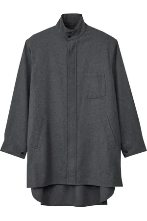 Y-3 Jassen, Heren, Grijs, S, Wol, Flanellen Overshirt