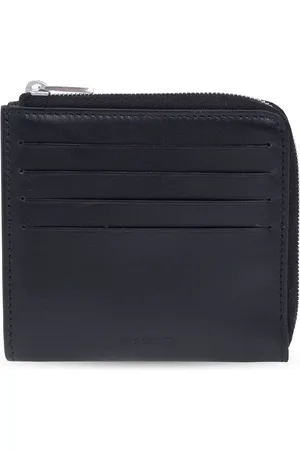 Jil Sander Accessoires, Heren, Zwart, ONE Size, Leer, Leren Kaarthouder