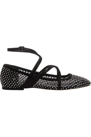 Jimmy Choo Schoenen, Dames, Zwart, 36 1/2 EU, Leer, Astoria Ballerina`s