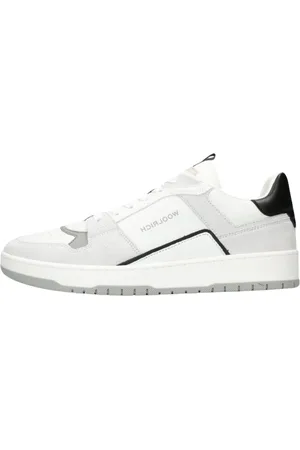 Woolrich Schoenen, Heren, Wit, 41 EU, Suède, Low Basket Suède Leren Sneakers
