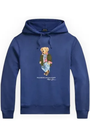 Ralph Lauren Sweatshirts & Hoodies, Heren, Blauw, M, Hooded Fleece Sweatshirt