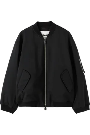 Jil Sander Jassen, Heren, Zwart, L, Polyester, Bomberjack