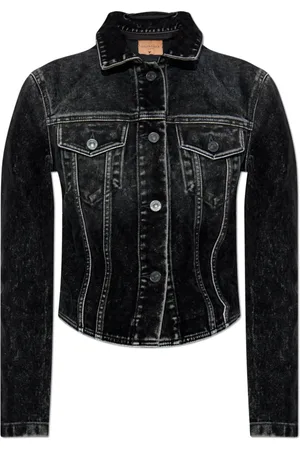Balenciaga Jassen, Dames, Zwart, S, Denim, Denim jas