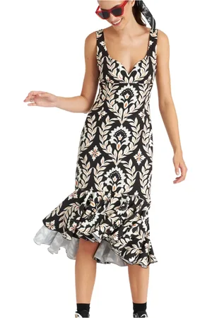 La DoubleJ Kleedjes, Dames, Veelkleurig, M, Polyester, Baia Party Dress