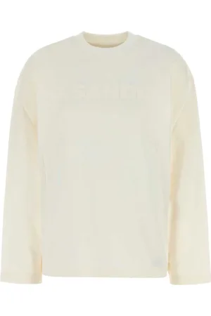 Jil Sander Tops, Dames, , L, Katoen, Top met lange mouwen