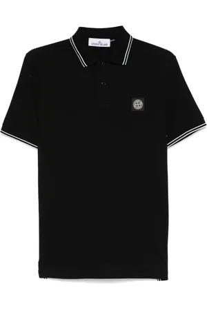 Stone Island Tops, Heren, Zwart, S, Katoen, 22002Sc Polo Shirt