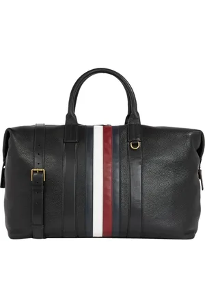 Tommy Hilfiger Tassen, Heren, Zwart, ONE Size, Leer, Weekend Duffle Bag