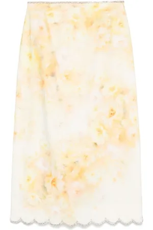 ZIMMERMANN Rokken, Dames, Geel, M, Gele Plooirok